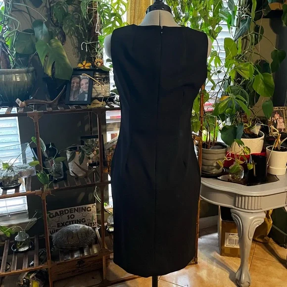 Calvin Klein Black sleeveless midi Dress - Picture 4 of 5